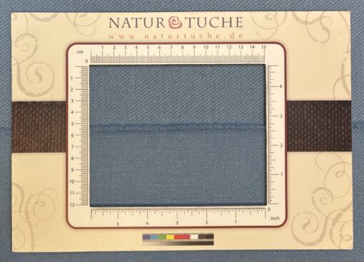 twill woven Wool (medium weight) indigo light blue - Image 2